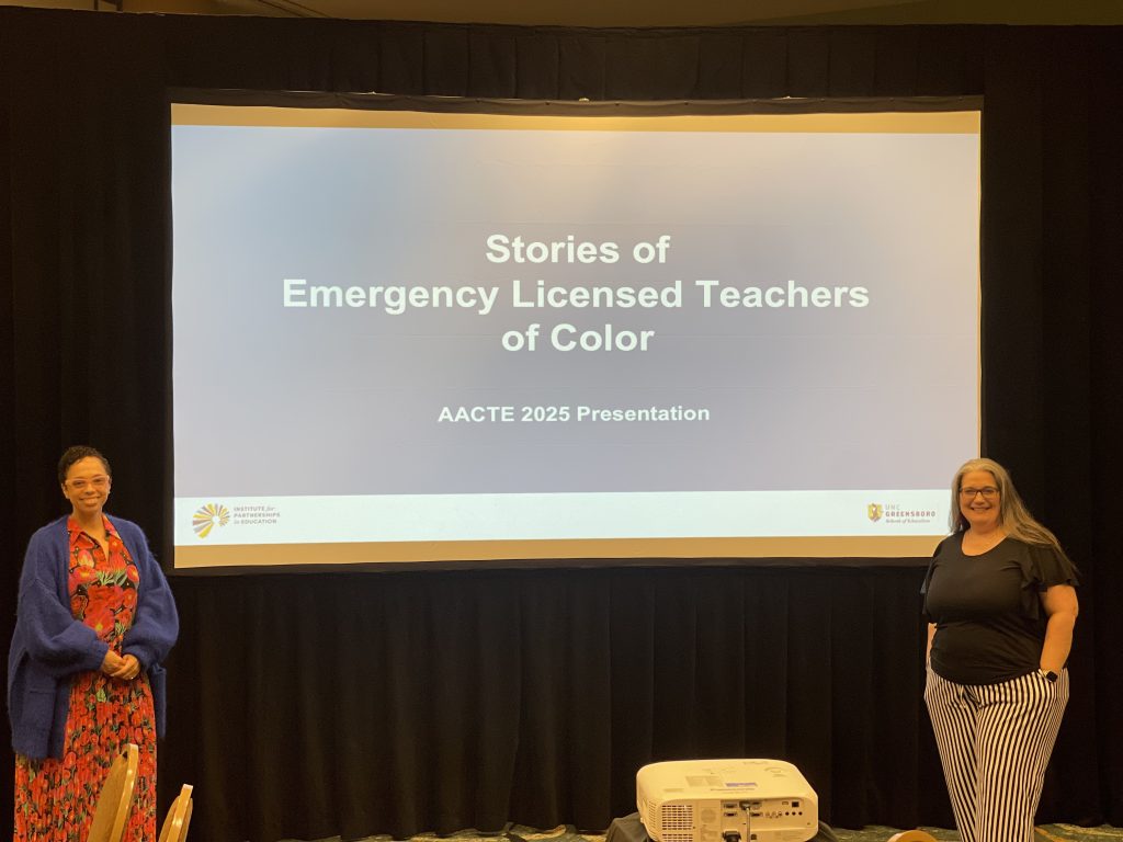 Dr. Faith Freeman and Dr. Jennifer Haddad Lingle present at AACTE conference.